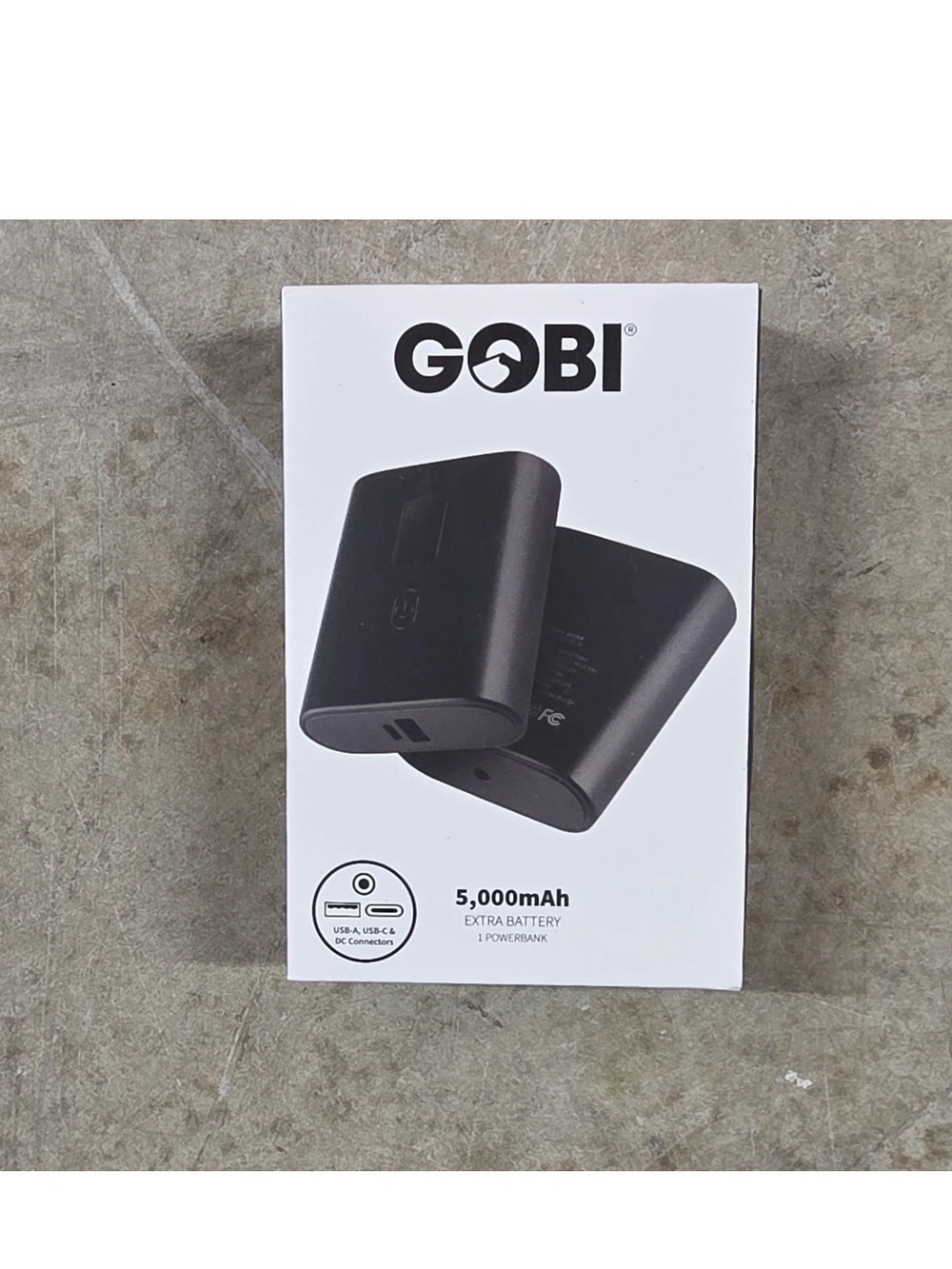 GOBI 5,000mAh Portable Power Bank - Black